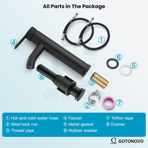gotonovo Spout reach 4.3 inches enables versatile placement