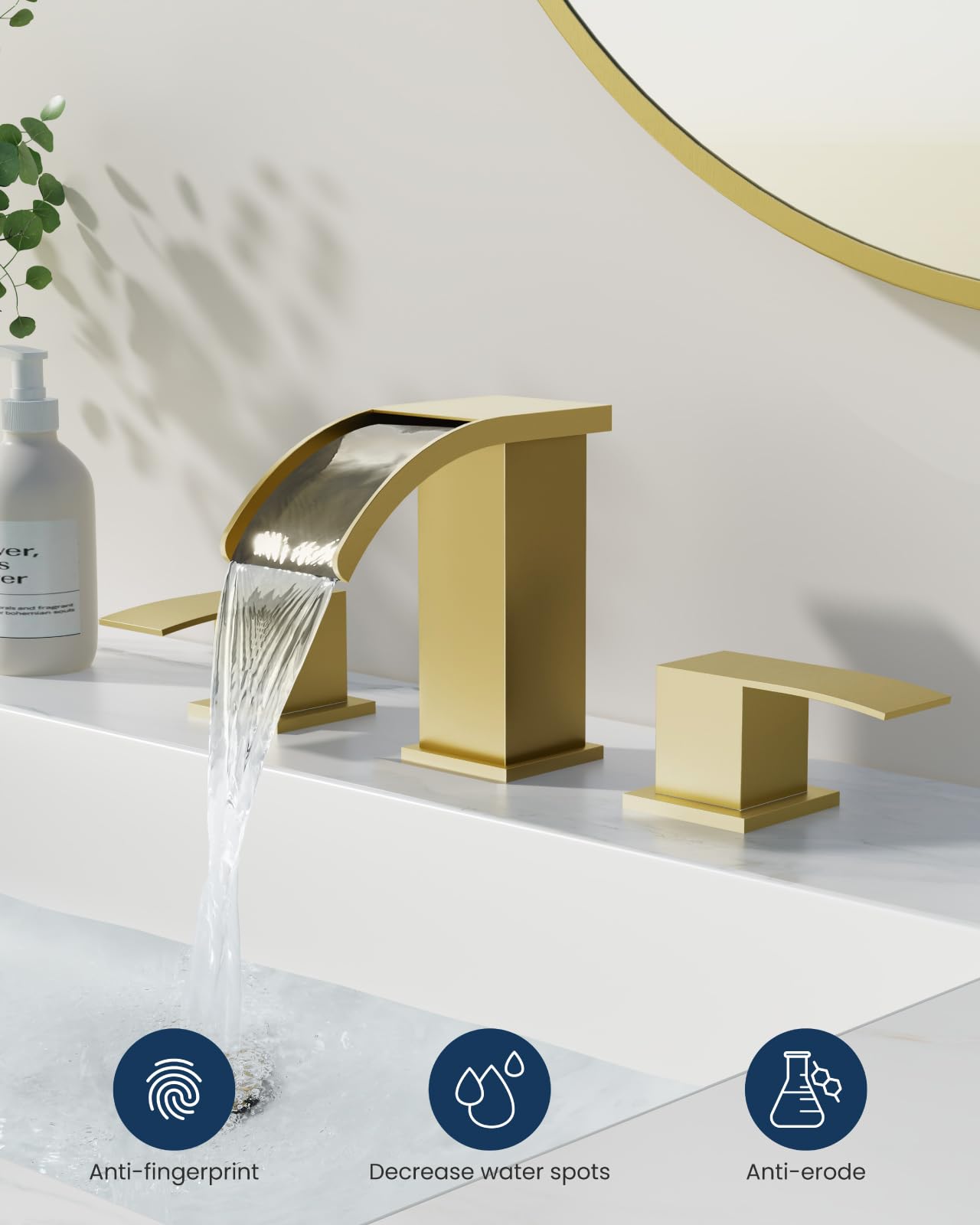 gotonovo 3-hole deck mount installation demonstrated for easy DIY setup in any home.