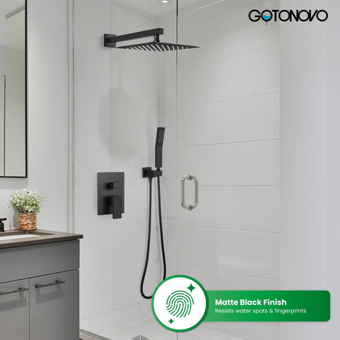 Gotonovo wall-mounted shower system with sleek installation and modern lines