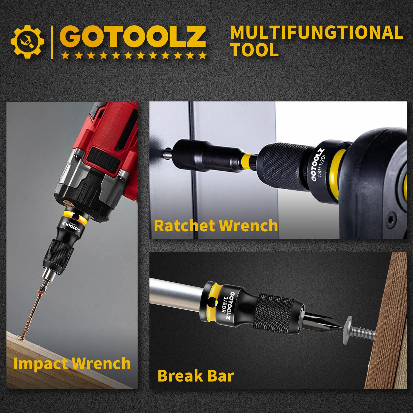 GOTOOLZ easy bit swapping design speeds up changes