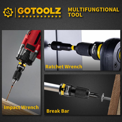 GOTOOLZ easy bit swapping design speeds up changes