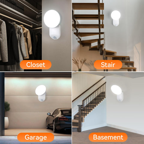 Gotopceed 6000mAh battery powered wall light for extended use