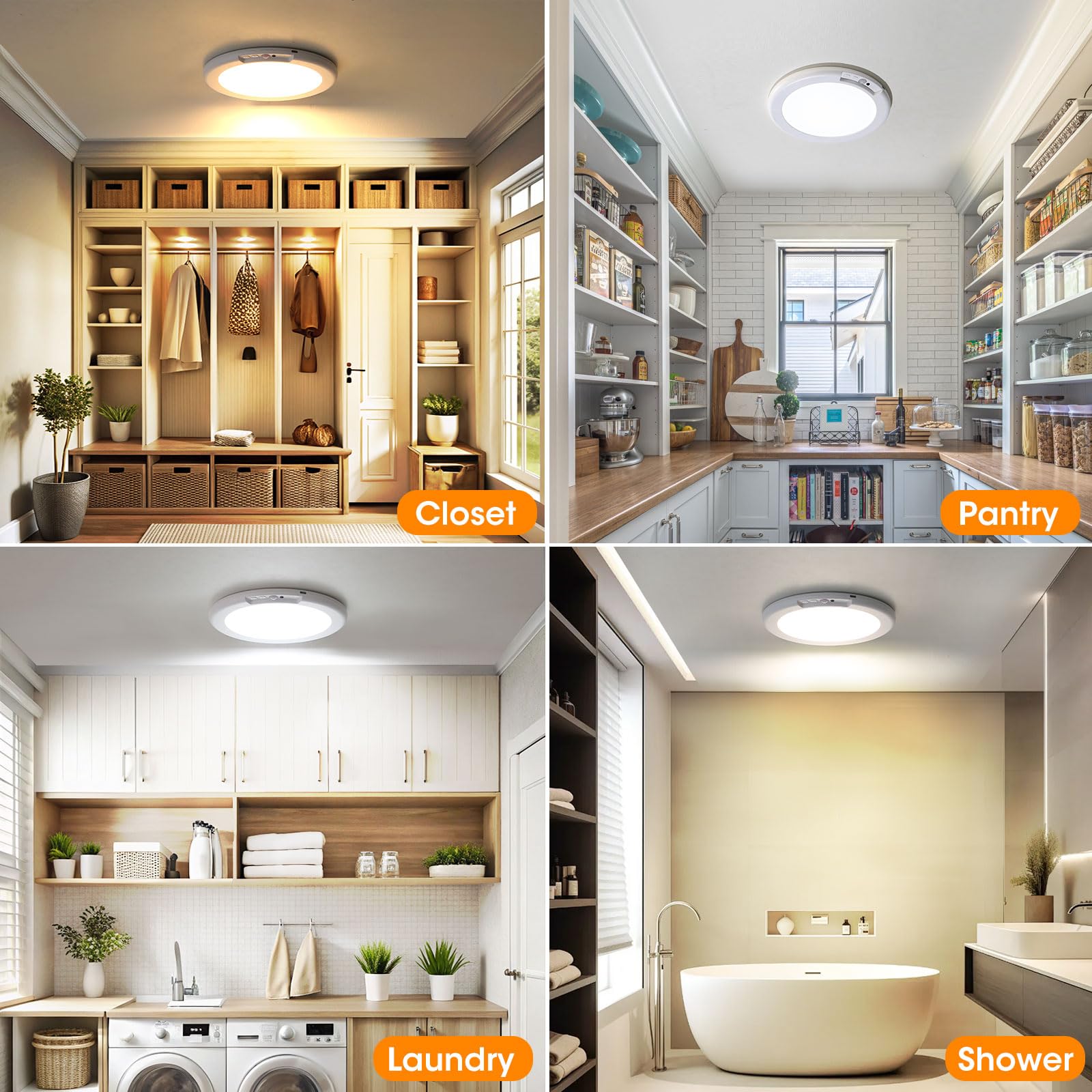 Gotopceed ideal areas like closets, showers, and sheds needing bright light.
