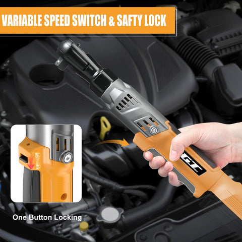 GOTUU 3-8-inch cordless ratchet wrench extension bar for extended reach.
