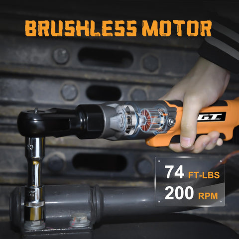 GOTUU 3-8-inch cordless ratchet wrench in action for fast fastening.