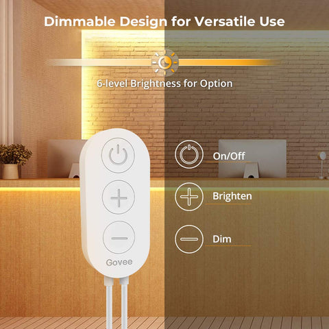 Govee 3000K warm ambience highlights decor with natural color rendering.
