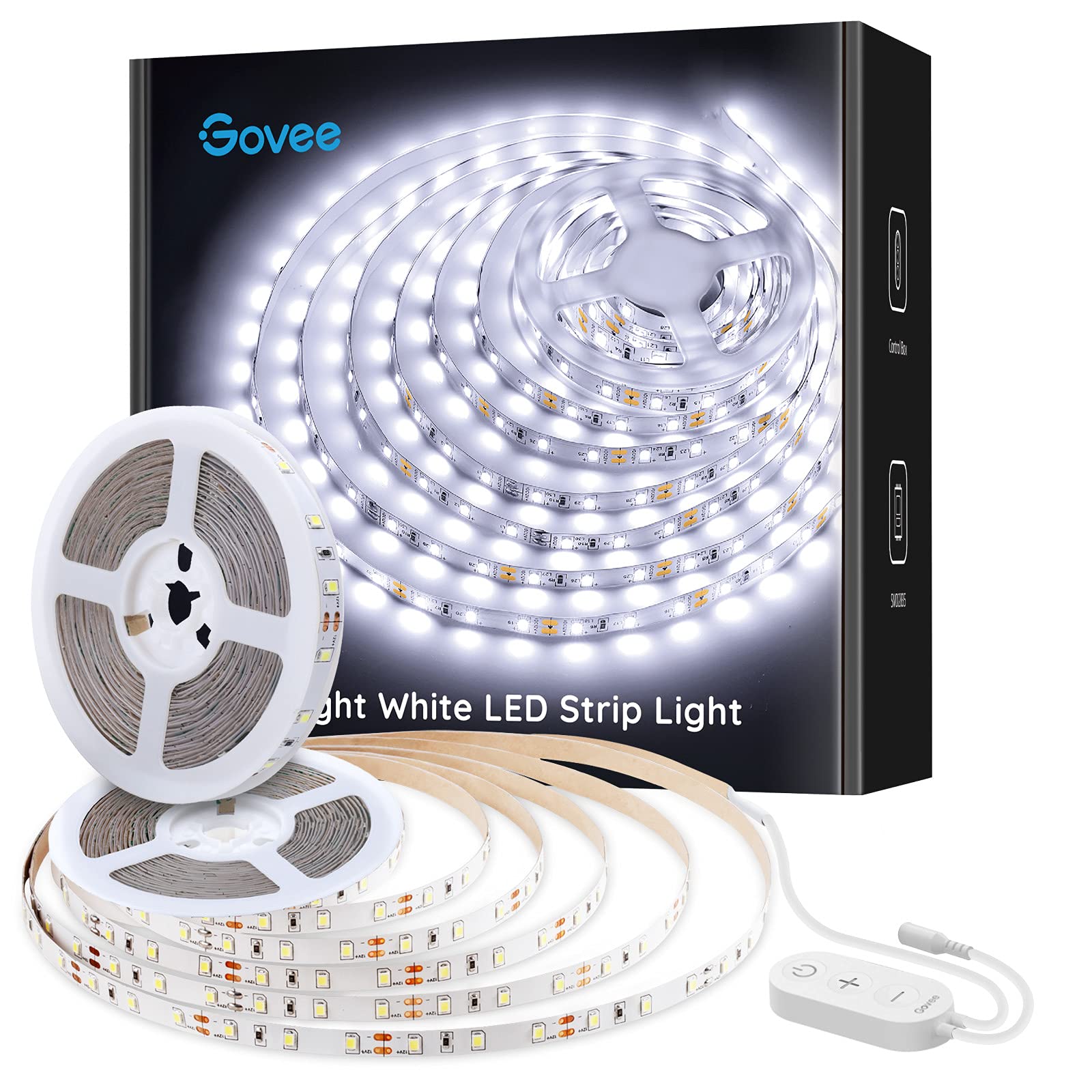 Govee 32.8ft LED strip lights two-roll setup for extended daylight illumination