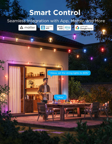 Govee AI-powered lighting effects help craft custom scenes via app.