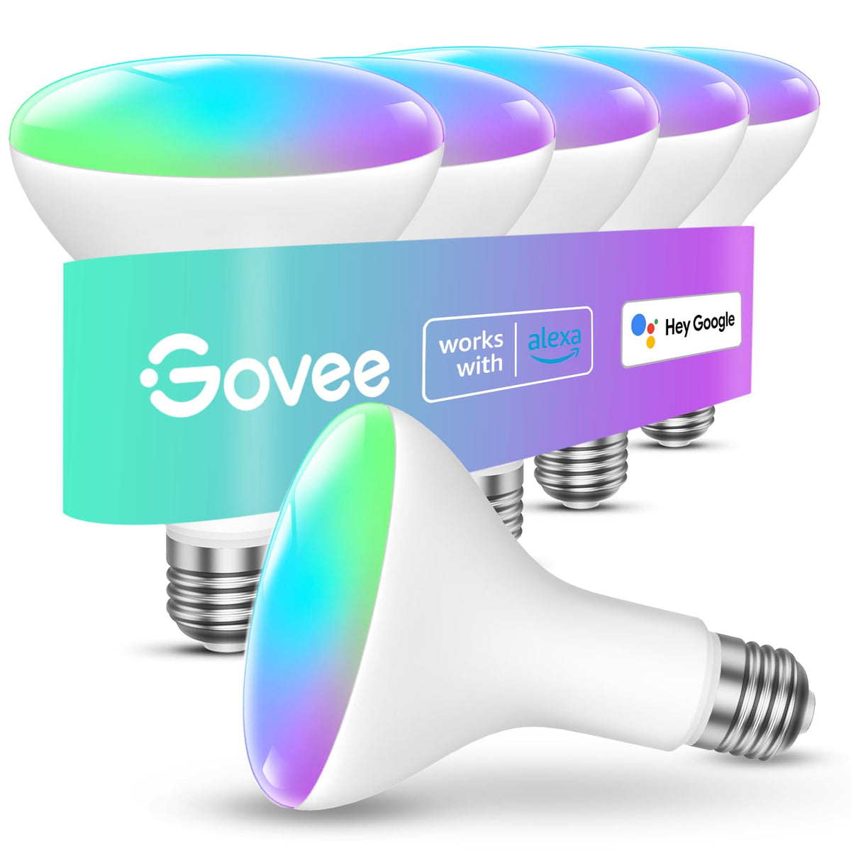 Govee BR30 color-range bulb enhances mood with 16 million colors.