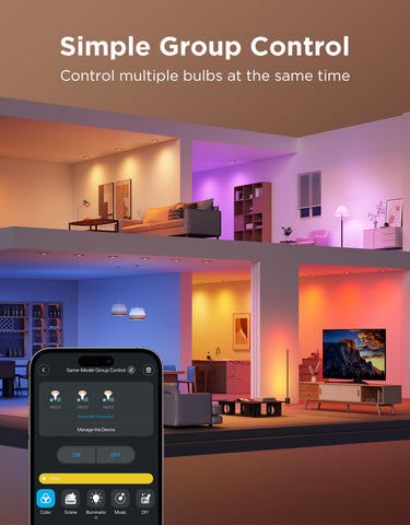 Govee BR30 with timers and schedules to automate lighting and save energy.