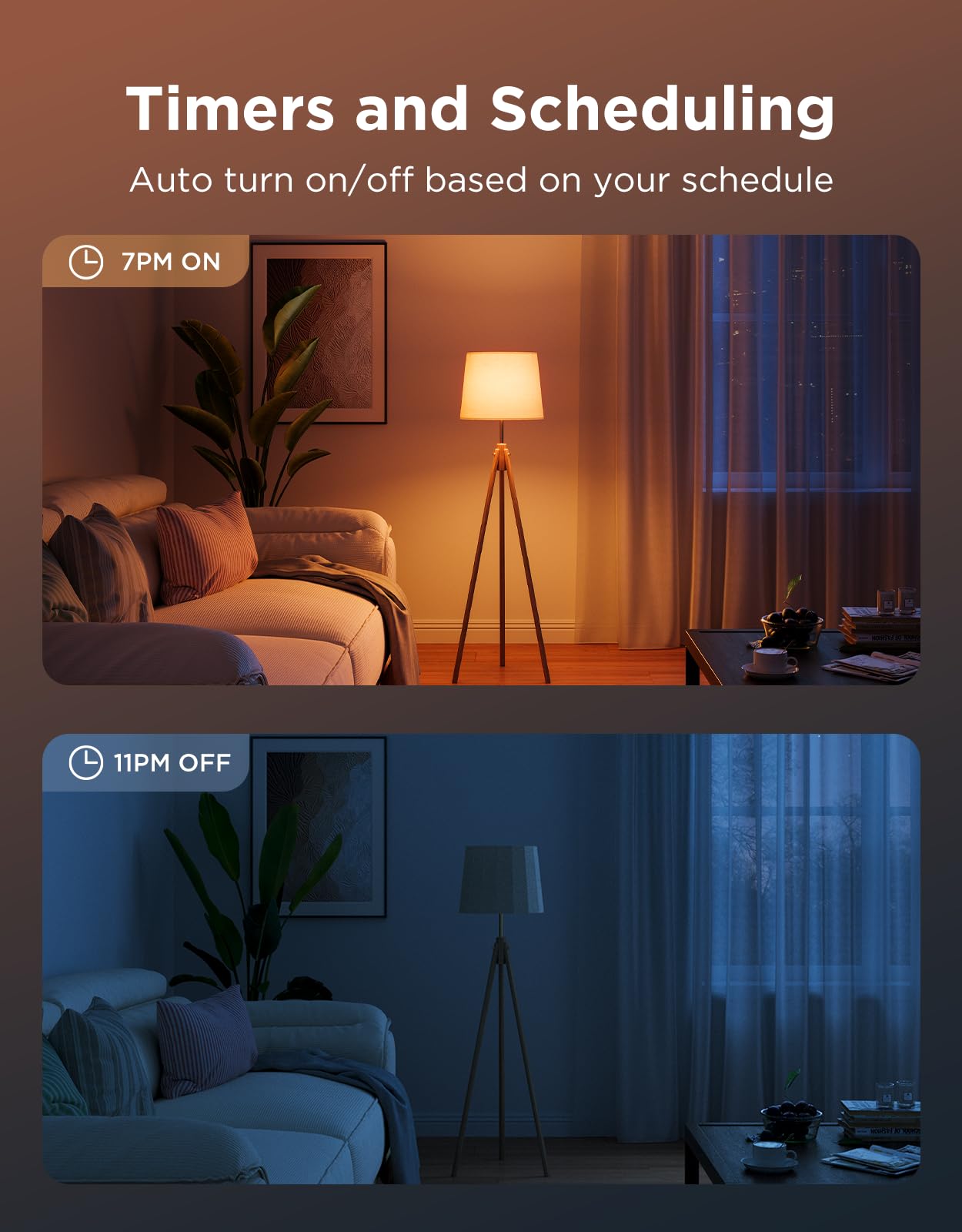 Govee BR30 timers and schedules to automate routines