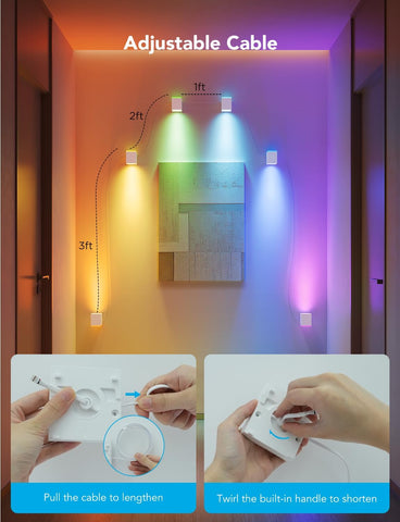 Up-down lighting design adds elegance to diverse interior styles.