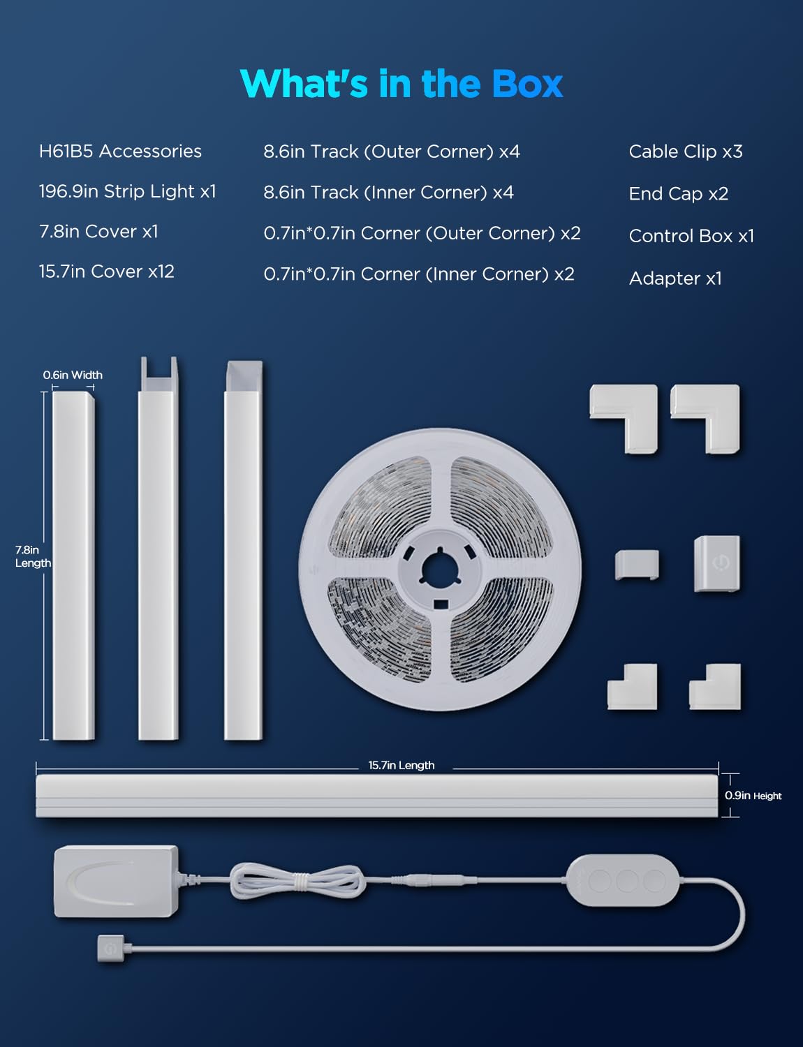 Govee cuttable strip to fit your space