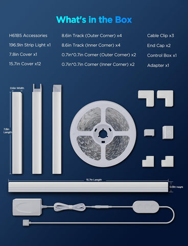 Govee cuttable strip to fit your space