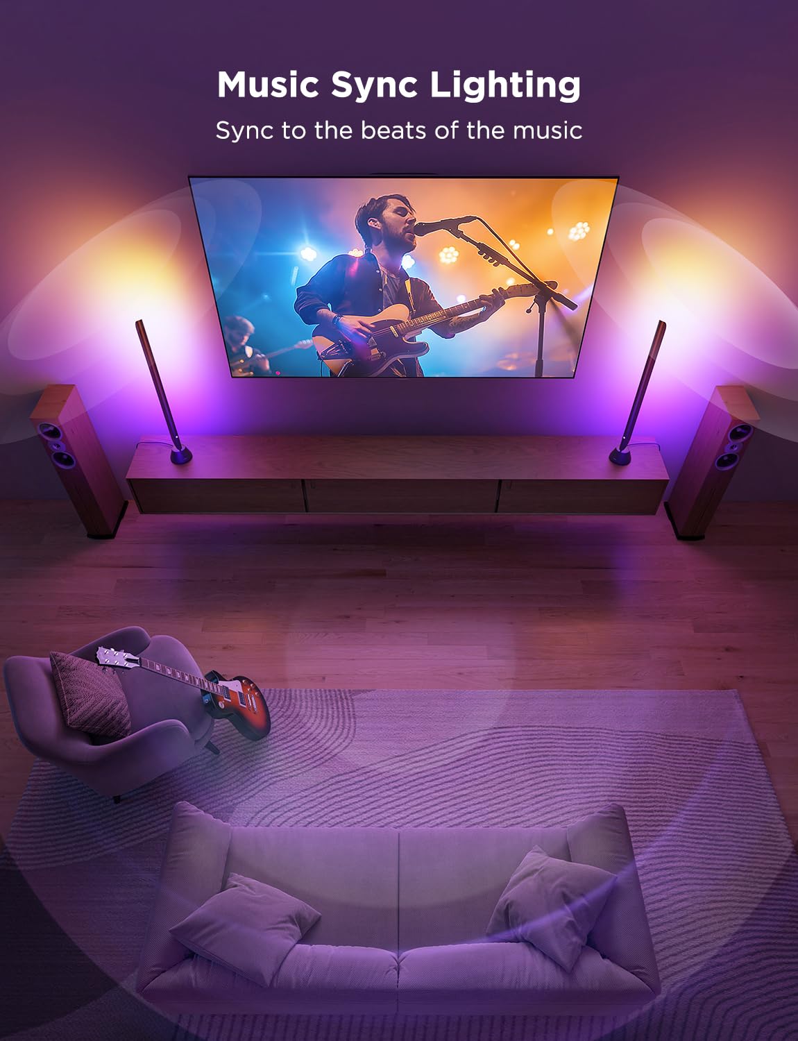 Govee DreamView color matching with compatible camera devices for immersive scenes.