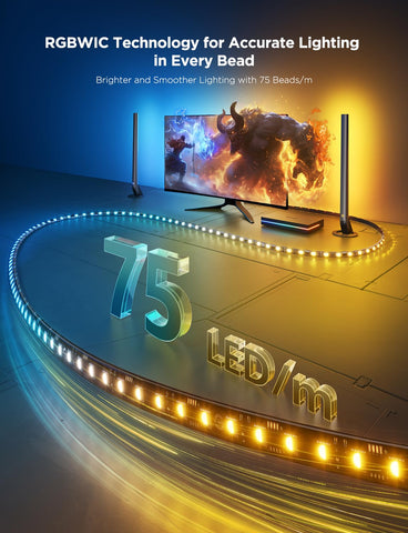 Govee DreamView sync across lights creates immersive scene lighting.