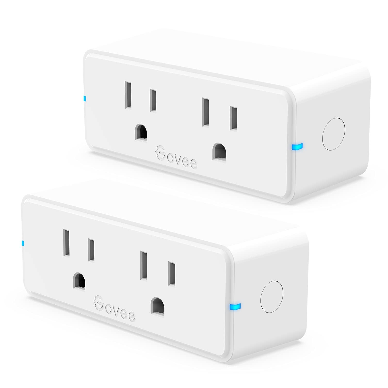 Govee Dual Smart Plug compact design powering multiple devices from one outlet.