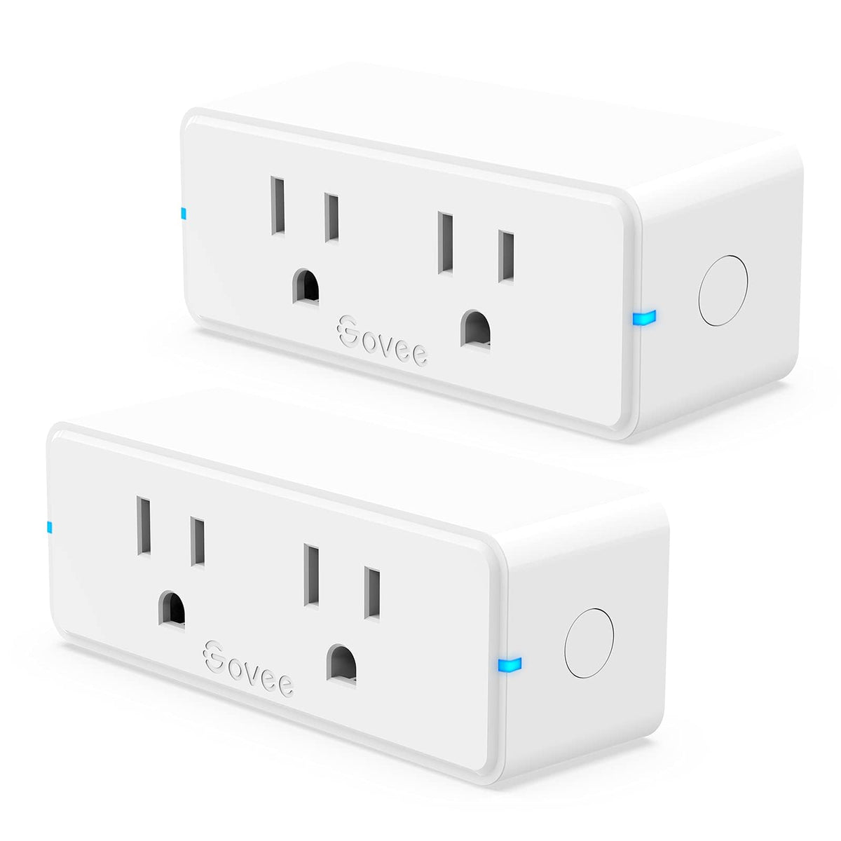 Govee Dual Smart Plug compact design powering multiple devices from one outlet.