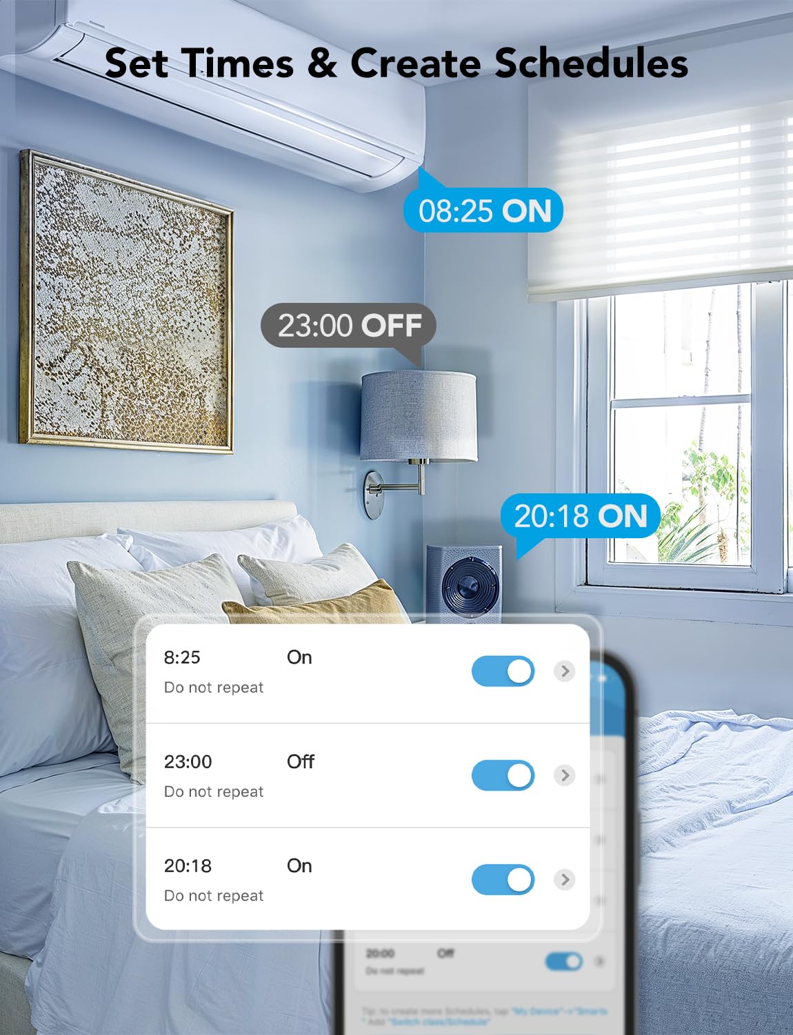 Govee Dual Smart Plug compact design fits tight outlets