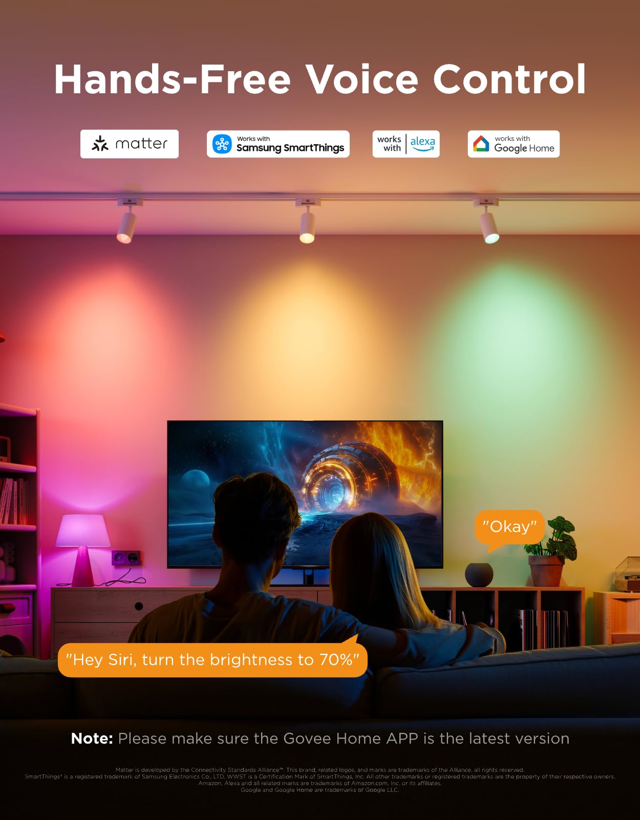 Govee E12 brightness up to 450 lumens for clear illumination
