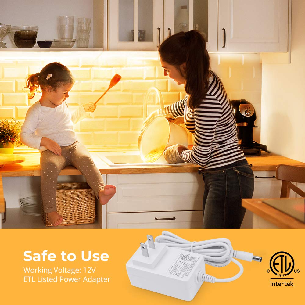 Govee ETL-listed adapter ensures safe, reliable power for everyday use.