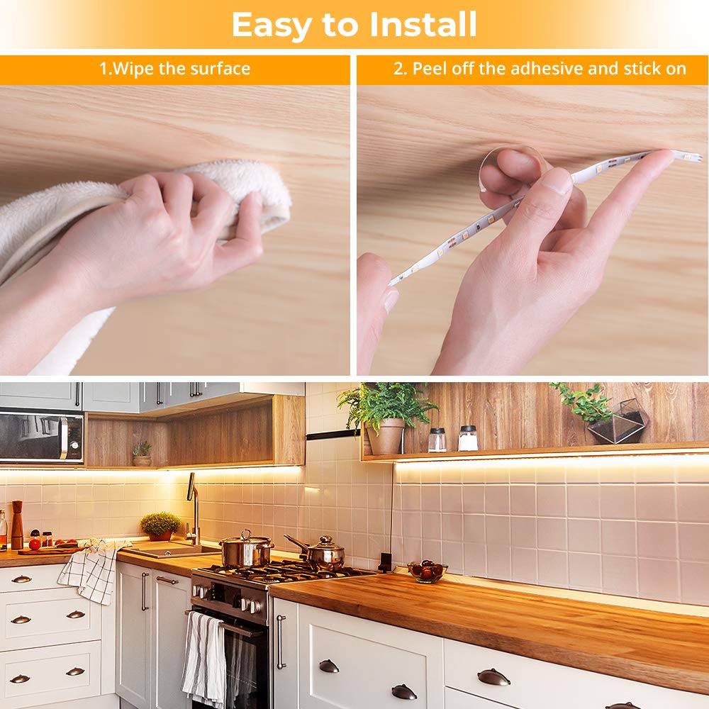 Govee flexible strip adapts to corners and tight layouts.