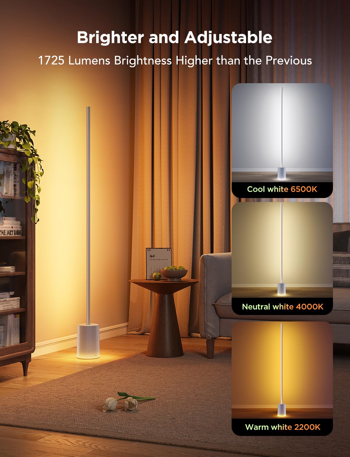 Govee Floor Lamp 2 DreamView music syncs with up to ten lights.