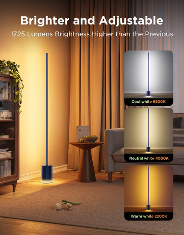 Govee Floor Lamp 2 app-controlled setup enables quick scene changes.