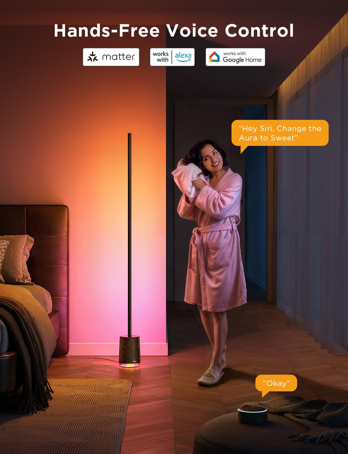 Govee Floor Lamp Pro Matter compatibility for smart home integration