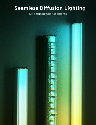 Govee Floor Lamp Pro RGBICWW LEDs detail for smooth color gradients