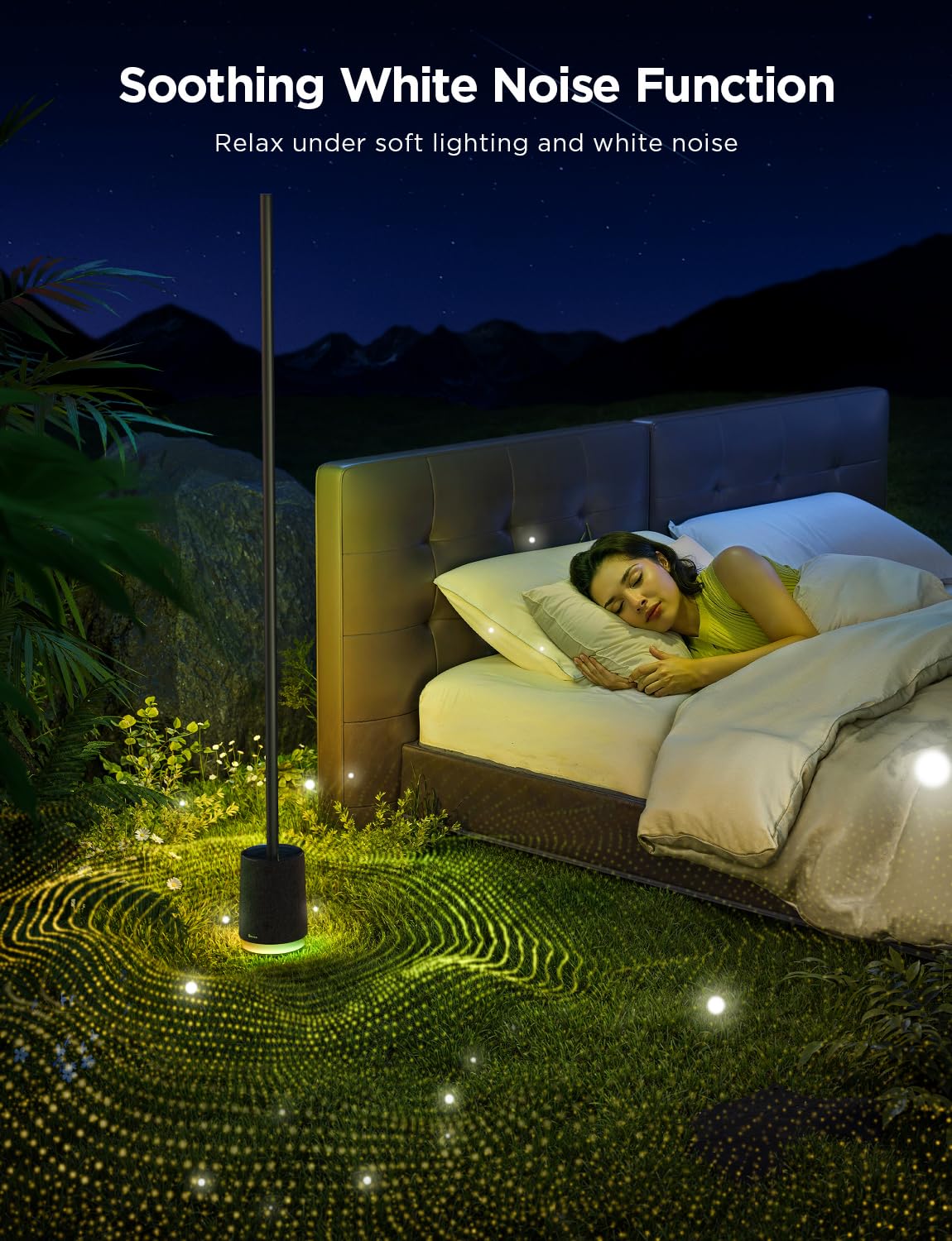 Govee Floor Lamp Pro white noise scenes for relaxation and focus