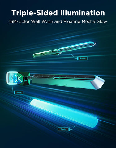 Govee Gaming Light Bars Pro base view with weighted stability and sleek cyberpunk finish.