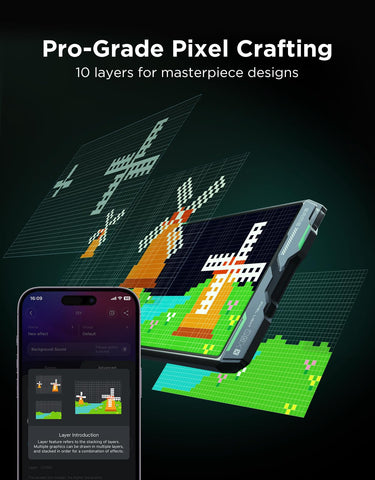 Govee Gaming Pixel Light synchronizes with your music for dynamic lighting.