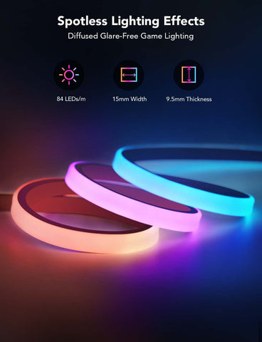 Govee glare free diffusion for even, eye friendly lighting