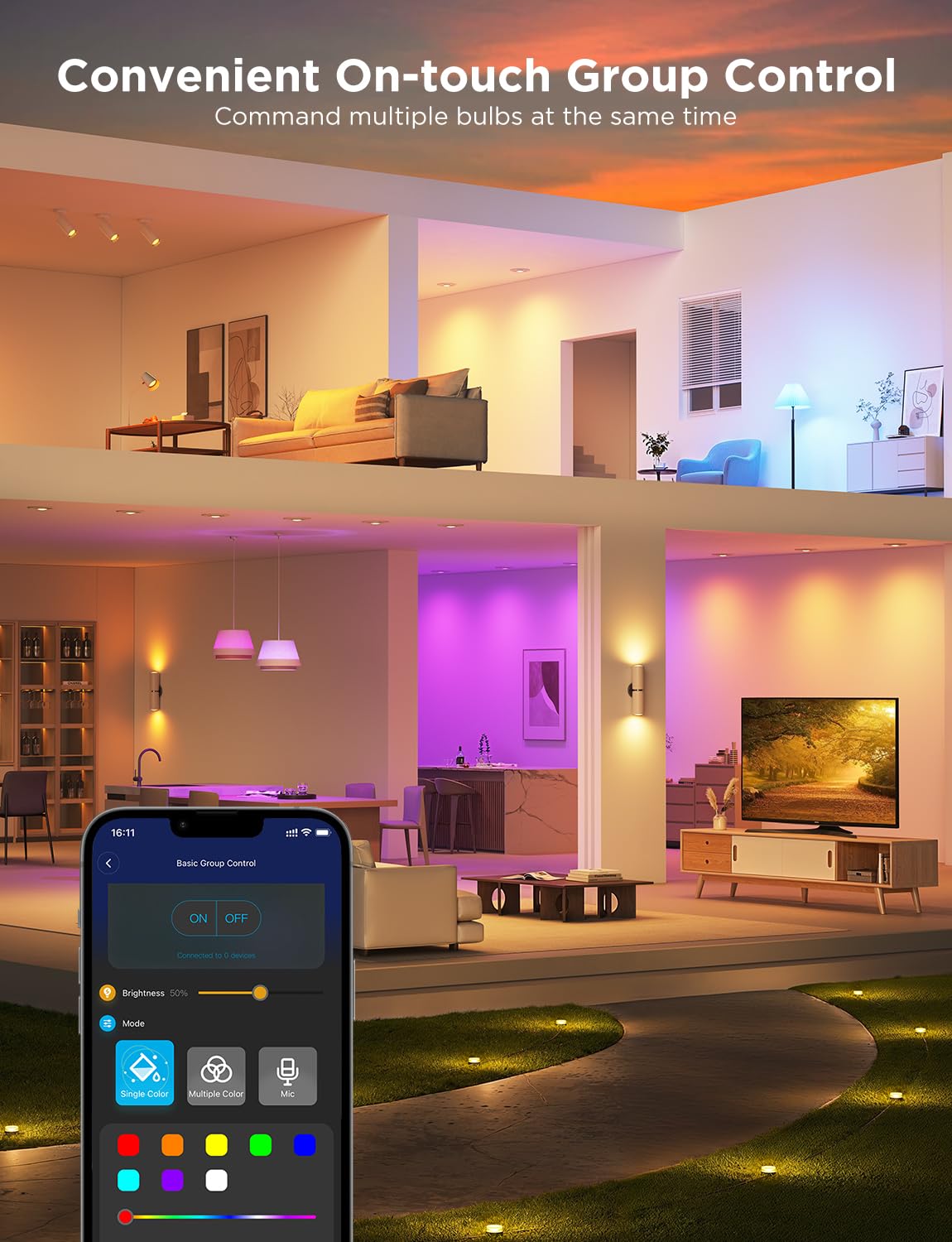 Govee GU10 4-pack enables easy multi-room installation.