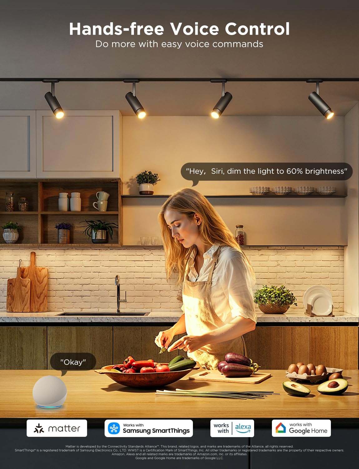 Govee GU10 bulb supports voice control via Alexa and Google Assistant.
