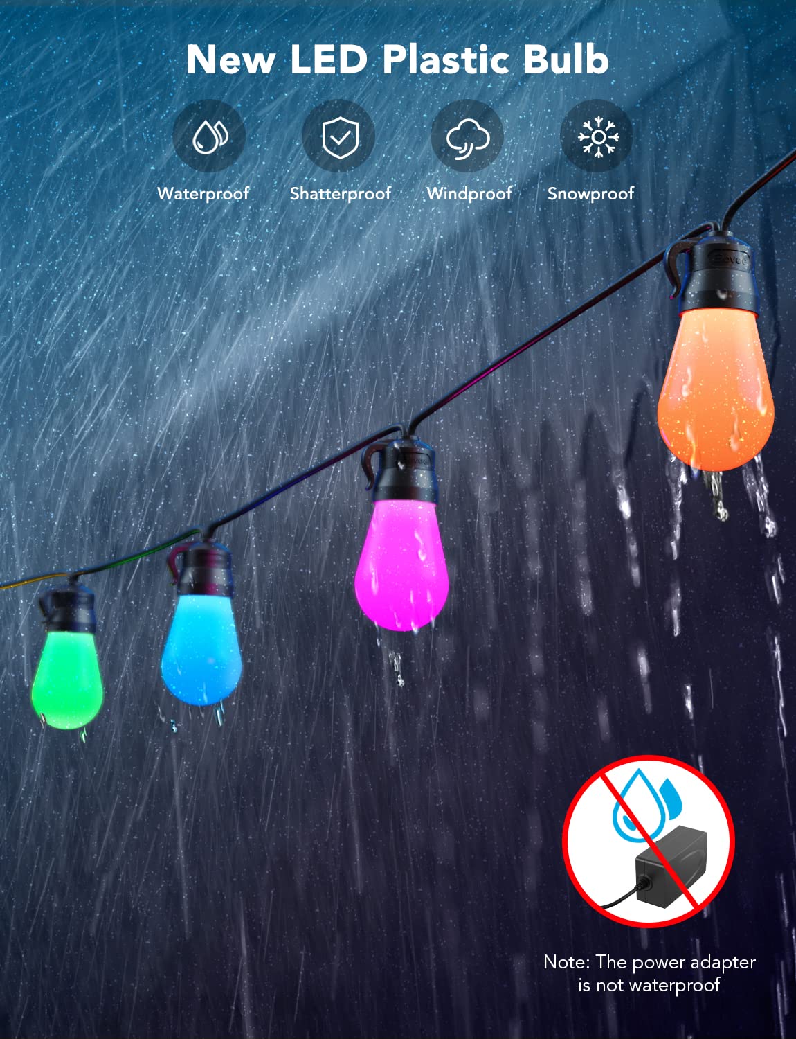 Govee H7015 47 scene modes suit holidays, parties, and everyday gatherings.