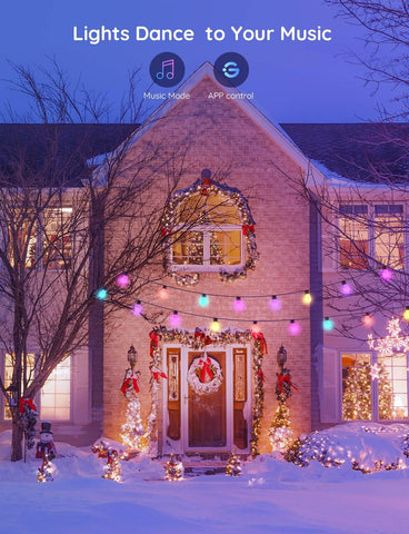 Govee H7015 warm white color-changing lights set cozy moods.