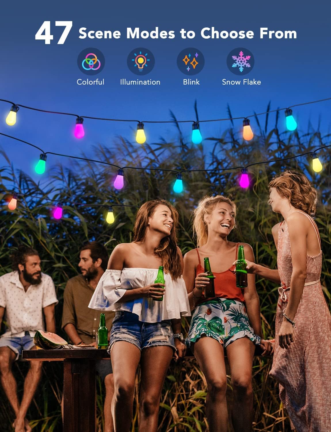 Govee H7029 offers 47 scene modes for any outdoor setting