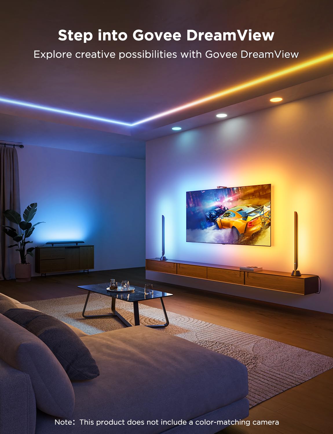 Govee installation tips for secure mounting behind the TV.