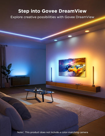 Govee installation tips for secure mounting behind the TV.