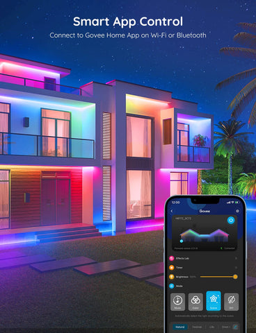 Govee IP65 waterproof strip withstands splashes near pools and patios.