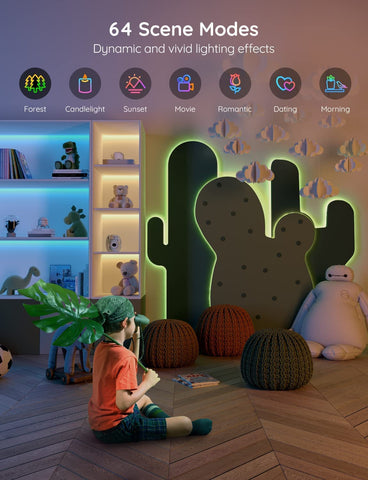Govee DIY mode lets you craft personalized effects and scenes.