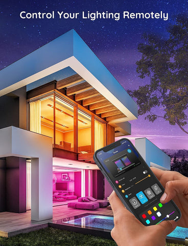 Govee LED strips work with Alexa and Google Home for hands-free lighting.