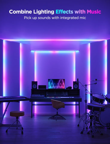Govee RGBIC lighting for cabinets and skirting lines