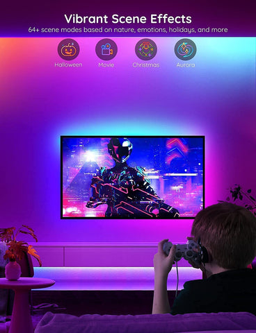 Govee 16.4ft strip works with smart apps and themes