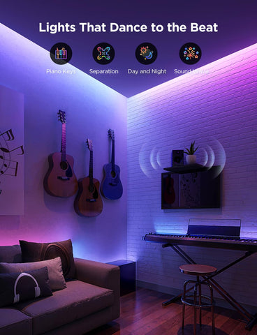 Govee LuminBlend technology for precise color blending in living spaces.
