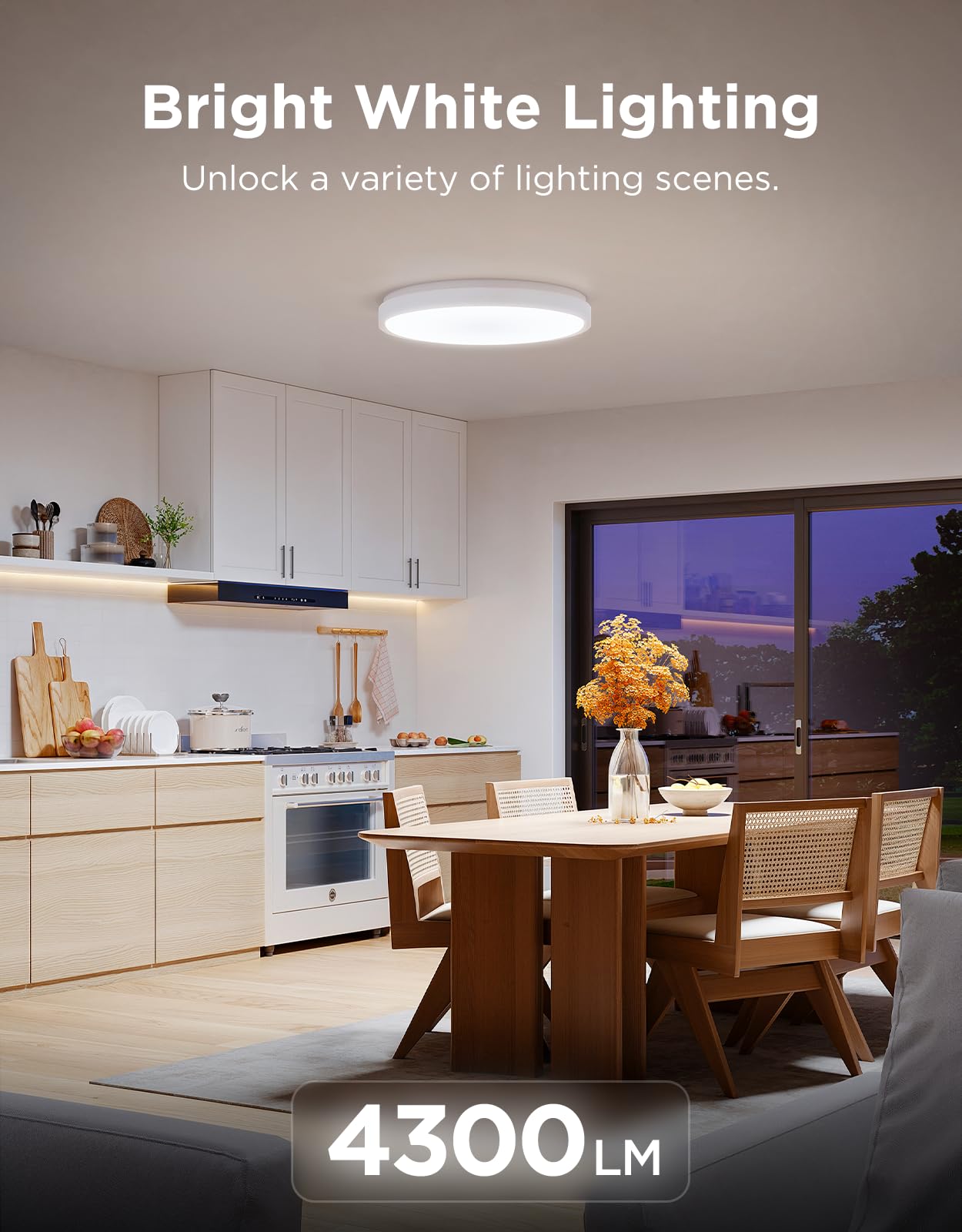 Govee ceiling light with Matter support enables hands-free control.