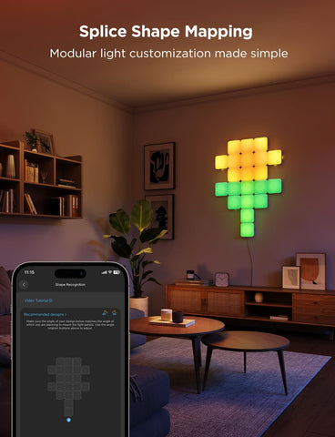 Govee Mini Panel Lights enable DIY modeling with seamless panel splicing.