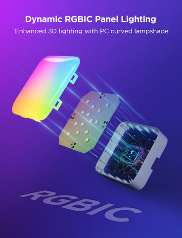 Govee Mini Panel Lights provide dynamic color without bulky fixtures.